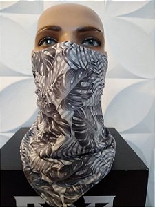 Bandana Folhagem Cinza