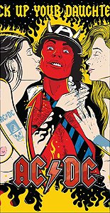 BANDEIRA TOALHA - ACDC -GIRLS ON FIRE