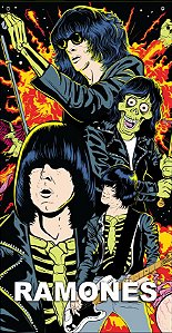 BANDEIRA TOALHA - RAMONES - ZUMBIS