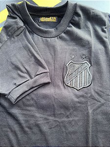 Camisa Athleta do Santos Monocromática All Black - Preta