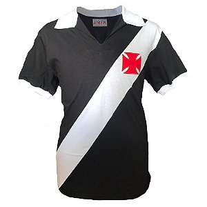 Camisa Vasco anos 1960 Preta - Retro Original Athleta