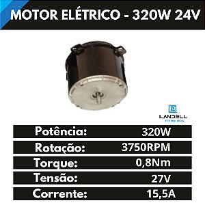 Motor Elétrico DC - 24V 320W
