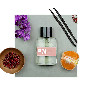 Perfume Nº74 - Bergamota, Pimenta Rosa, Baunilha