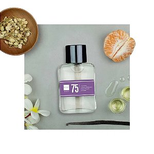Perfume 75 - Tangerina, Jasmim Marroquinho, Âmbar Branco