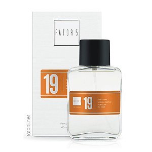 Perfume 19 - 60ml Tangerina, Jasmim Egípcio, Almíscar