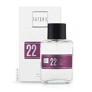 Perfume 22 - Vanila, Ylang-Ylang, Sândalo - 60ml (antigo)