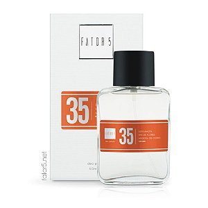 Perfume 35 - Bergamota, Mix de Flores, madeira de cedro - 60ml