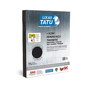 Folha de Lixa Ferro/Aço  Grão 80 - k296- Tatu