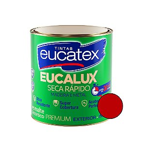 Esmalte Sintético Eucalux Vermelho Brilhante - 900ml - Eucatex