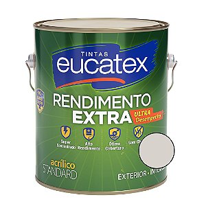 Tinta Acrílica Rendimento Extra - Gelo -3,6L- Eucatex