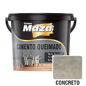 Revestimento Cimento Queimado Concreto - 5,6KG - Maza