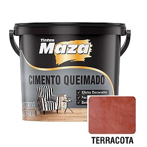 Revestimento Cimento Queimado Terracota - 5,6KG - Maza