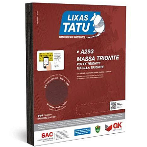 Folha de Lixa de massa 150 Trionite - Tatu - Unidade