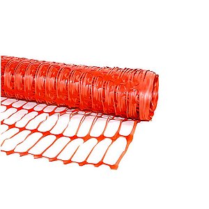Tela Tapume Extrusada Laranja  1,20 X 50MT