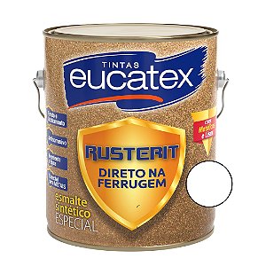 Esmalte Sintético Rusterit Direto na Ferrugem Branco Brilhante- 900ml - Eucatex