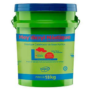 Heydicryl Mastique Branco 18kg - Viapol
