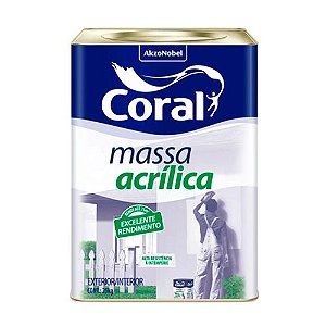Massa Acrílica 25kg - Coral
