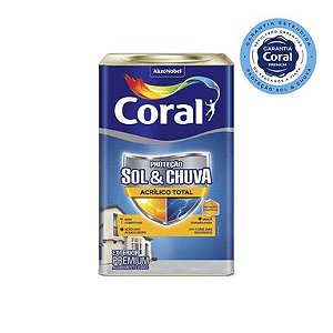 Proteção Sol & Chuva Acrílico Total Branco - Coral 18L
