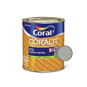 Esmalte base água Coralit Total Brilhante Platina 900ml - Coral