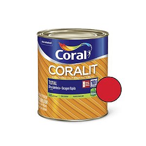 Esmalte base água Coralit Total Brilhante Vermelho 900ml - Coral