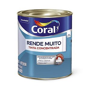 Tinta Coral Rende Muito Acrílica Fosca Branco Gelo 900ml