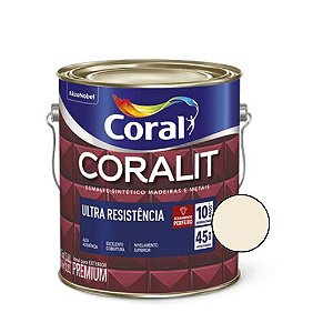Esmalte Sintético Coralit Ultra Brilhante Creme 3,6L - Coral