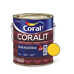 Esmalte Sintético Coralit Ultra Brilhante Amarelo 3,6l - Coral