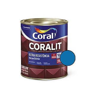 Esmalte Sintético Coralit Ultra Brilhante Azul França 900ml - Coral