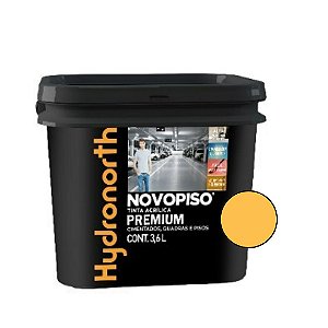 Tinta de Piso Novopiso Amarelo Demarcação Fosco 3,6L - Hydronorth