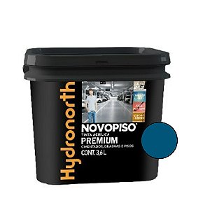 Tinta de Piso Novopiso Azul Fosco 3,6L - Hydronorth