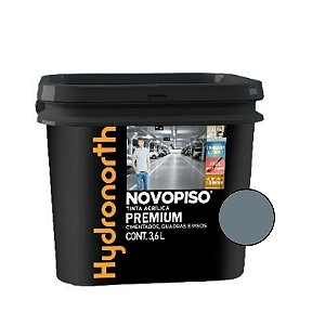Tinta de Piso Premium Novopiso Cinza Fosco 3,6L - Hydronorth