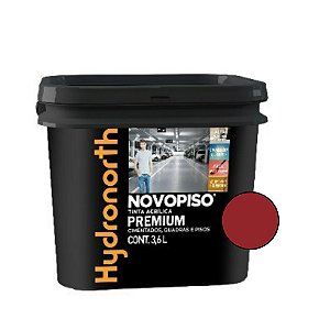 Tinta de Piso Novopiso Vermelho Fosco 3,6L - Hydronorth