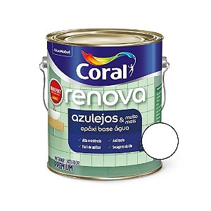 Tinta Epóxi Renova Azulejos Branco Acetinado 3,6L -Coral