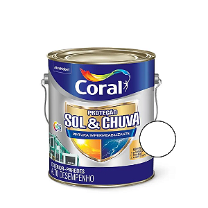 Proteção Sol & Chuva Impermeabilizante Branco 3,6L - Coral