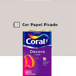Tinta Acrílica Decora Matte Fosco Papel Picado  18L - Coral