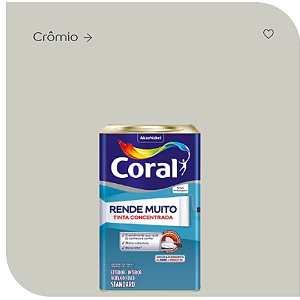 Tinta Acrílica Rende Muito  16l- Crômio