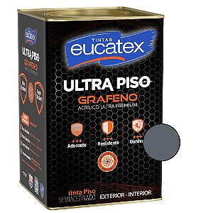 Tinta de Piso Ultra Grafeno Cinza 18l Eucatex