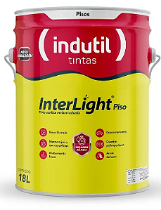 Tinta Premium Acrílica Fosco Interlight Piso Preto Demarcação 18L Indutil