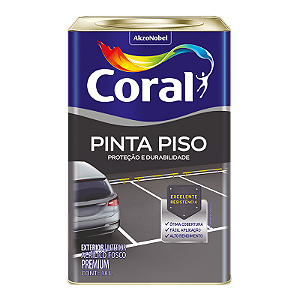 Tinta Pinta Piso Cinza Médio 18l- Coral