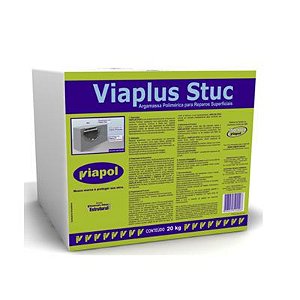 Argamassa de Recuperação Viaplus Stuc CX 20 kg - Viapol