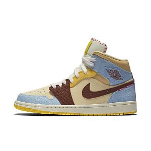 Tênis Air Jordan 1 Mid SE Fearless Maison Chateau Rouge - CU2803-200