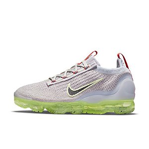 nike vapormax 2021 flyknit sneakers in white