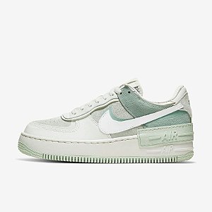 Tênis Nike Air Force 1 Low Shadow Spruce Aura White - CW2655-001