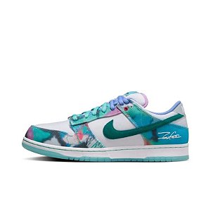 Tênis Nike Dunk SB Low White And Geode Teal X Futura Laboratories - HF6061-400