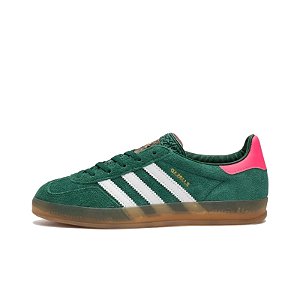 Tênis Adidas Gazelle Indoor Collegiate Green Pink - IG5929