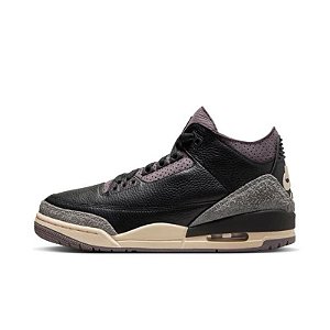 Tênis Air Jordan 3 Retrô OG SP x A Ma Maniere Black Violet Ore - FZ4811-001