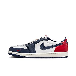 Tênis Air Jordan 1 Low OG Gym Red & Midnight Navy - HQ2993-100