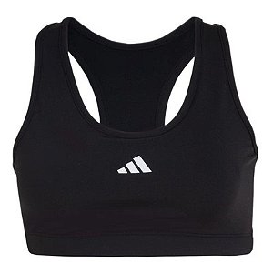 Top Adidas Treino Suporte Médio Feminino - Preto