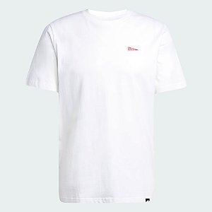 Camiseta Adidas Estampada Estampa Flâmula Masculina - Branca