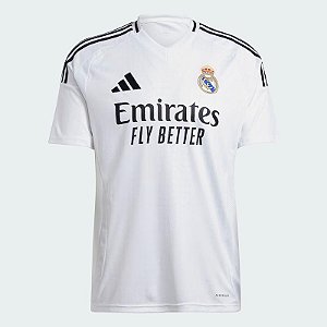 Camisa Adidas Real Madrid 24/25 I Torcedor - Branca